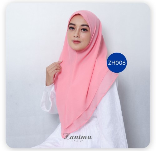 Jilbab Instan AFRA - Zanima ZH006 Soft Pink